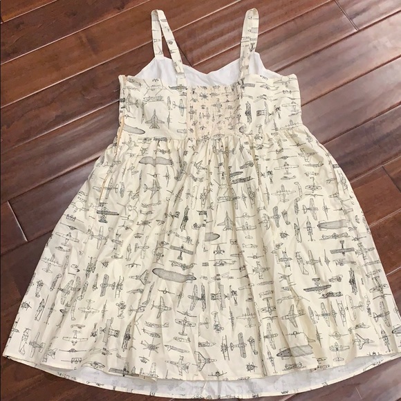 ModCloth airplane helicopter dress NWOT - Picture 6 of 7